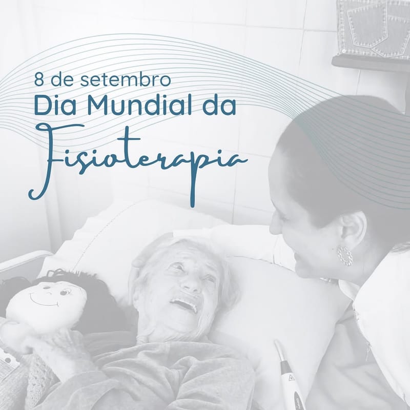 Post do Instagram: 8 de setembro, Dia Mundial da Fisioterapia